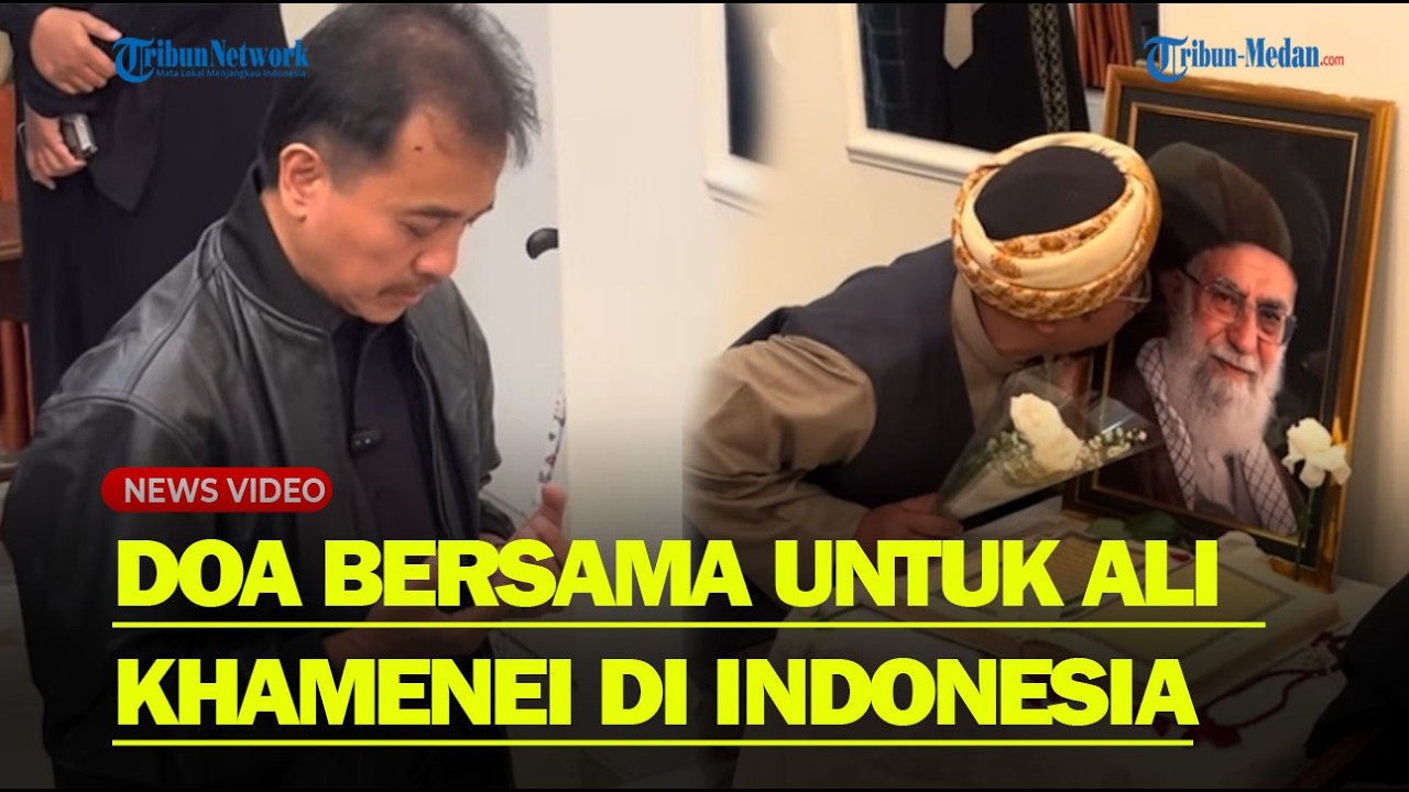 RATUSAN WARGA Doa Bersama untuk Ali Khamenei di Rumah Dubes Iran di Indonesia