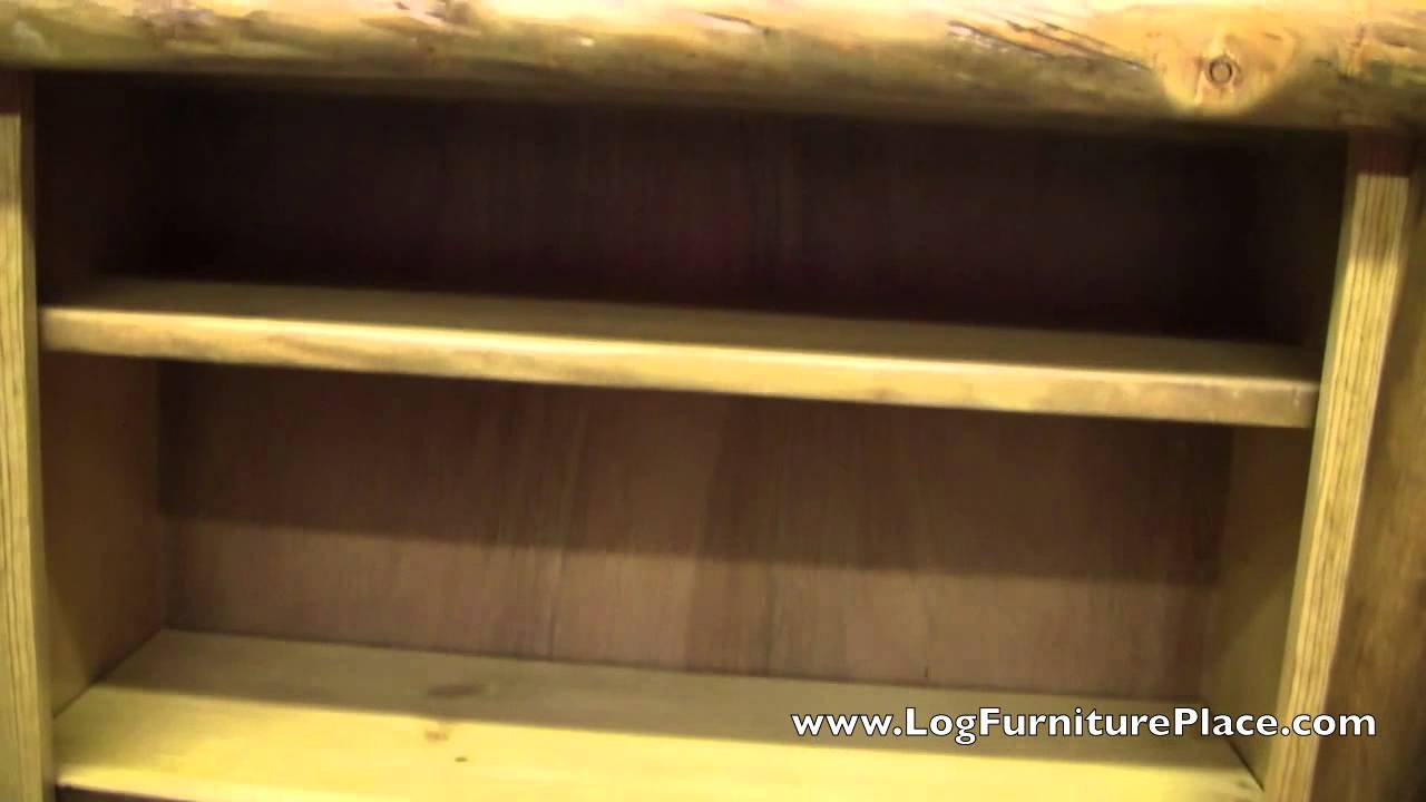 Aspen Log Bookcase from the Silver Creek Collection of Log Furniture ...