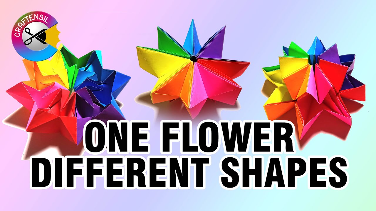 Revolving Flower Paper Craft Tutorial I Rotating Flower I Shape Change Flower