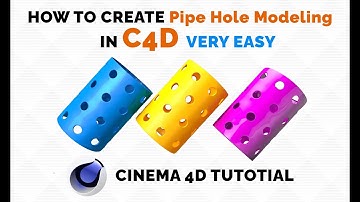 How to Create Pipe Hole Modeling In Cinema 4D Tutorial