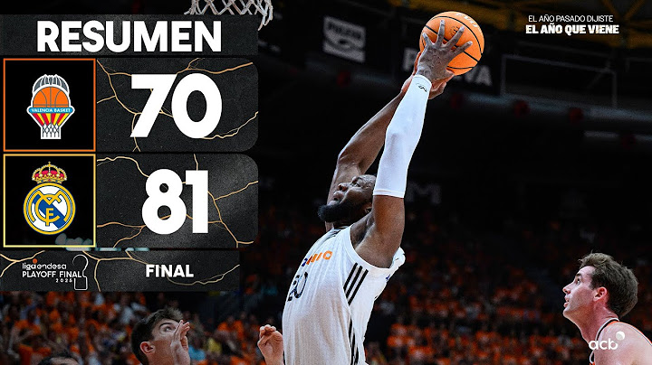 Valencia Basket - Real Madrid (70-81) RESUMEN | Playoff Final Liga Endesa 2025