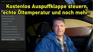 OBD.MAVEN - BMW Auspuffklappe steuern, echte Öltemperatur anzeigen usw. kostenlos!