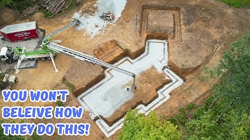 Building A DREAM HOME, Pouring Footings and Basement Walls.