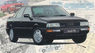 AUDI 90 B3 • МЕГА-БОЧКА: ПЯТЬ цилиндров и масса АМБИЦИЙ • ИСТОРИЯ автомобиля 1980-х