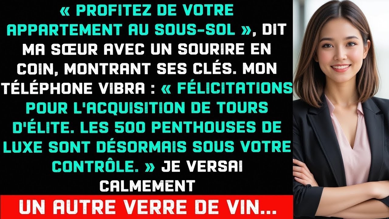 J’étais en train de lisser ma robe noire quand ma mère m’a lancé : « Tu portes encore ça ? Si tu as des difficultés, tu aurais pu demander. » Mon père venait d’offrir le penthouse du Grand à...