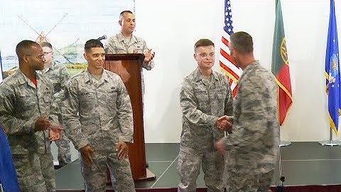 Monthly Enlisted Promotion Ceremony at Lajes Field