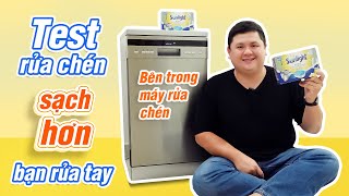 Máy rửa chén rửa xong vẫn nhớt? Có phải tráng trước không? Dùng viên rửa thế nào?