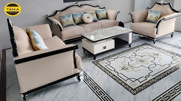 Ghế sofa da tân cổ điển 123 cao cấp nhập khẩu đài loan TA-9802