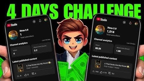 4 DAYS Challenge ( Shoking Result ) How To Grow Gaming Channel From 0 Subscribers 😂