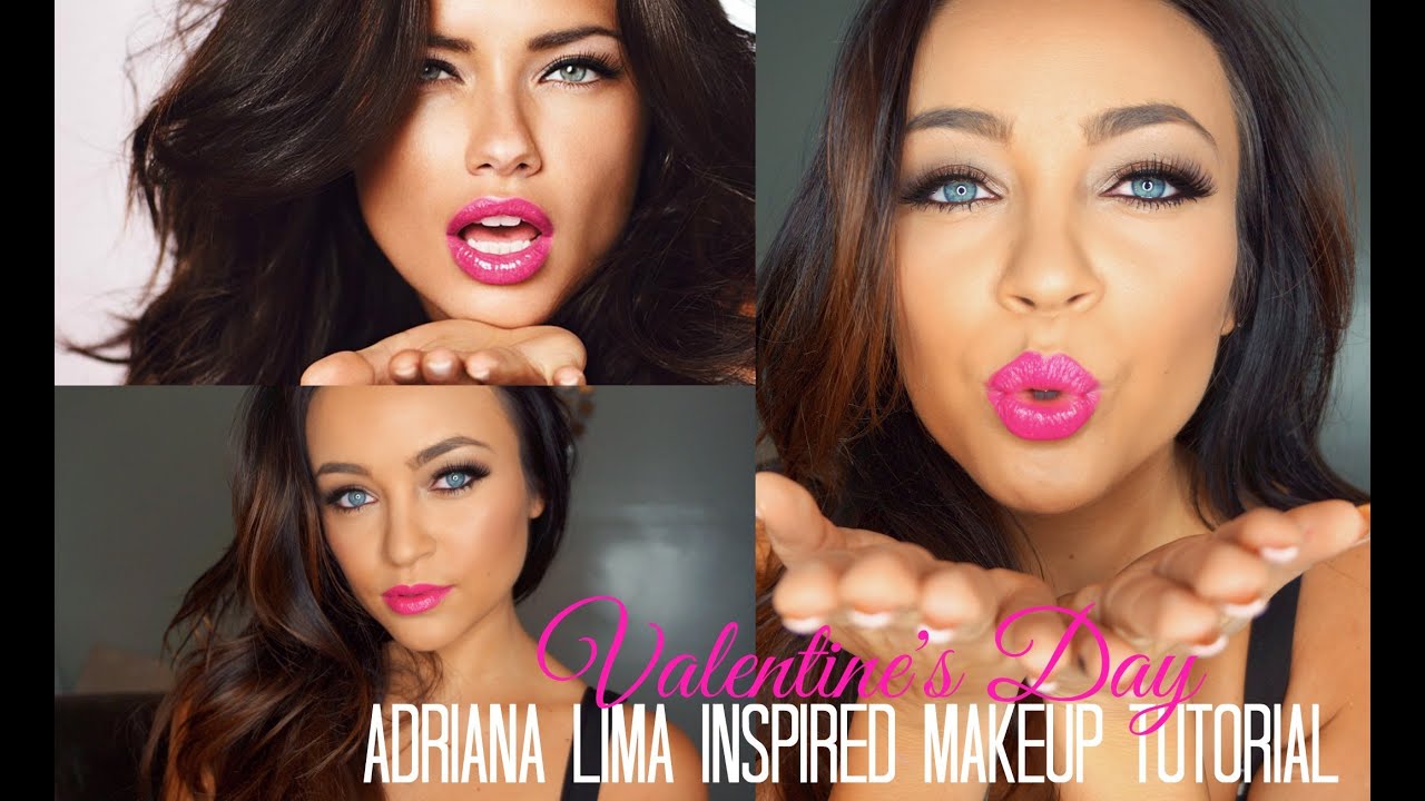 Adriana Lima Inspired Valentines Day Makeup Tutorial YouTube