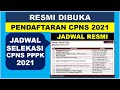 Jadwal Pendaftaran CPNS & PPPK 2021 dibuka 31 Mei 2021