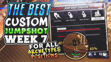 NBA 2K17 • BEST CUSTOM JUMPSHOT EVER FOR ALL ARCHETYPES/POSITIONS • GREEN ALMOST EVERYTIME • WK. 7