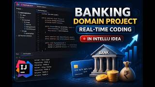 Banking Domain Real Time Coding | Banking System in Java | Real-Time Coding in IntelliJ IDEA (OOP).