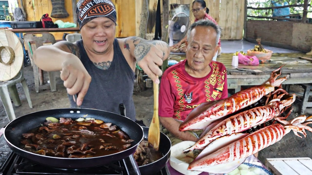 SOTONG BAKAR & BLACK PAPPER BEEF // Makan Di Pondok Studio Sangat Tenang…//