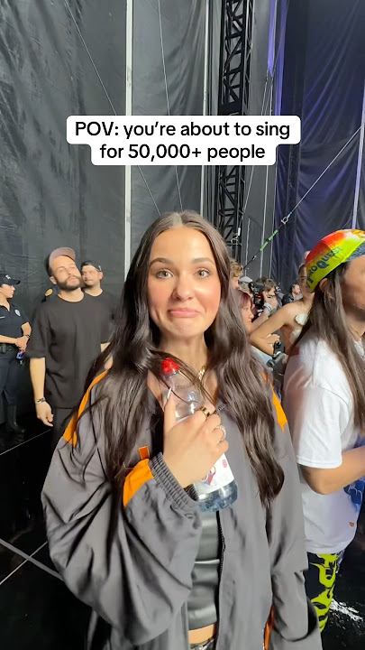 pov: you’re about to sing for 50,000 people