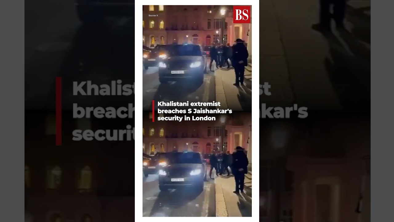 Watch: Khalistani extremist breaches S Jaishankar's security in London 