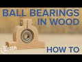 How to make bearing mounts from wood - Use bearings in your woodworking projects