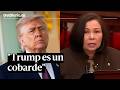 La exmilitar Duckworth llama "cobarde" a Trump por evitar el servicio militar