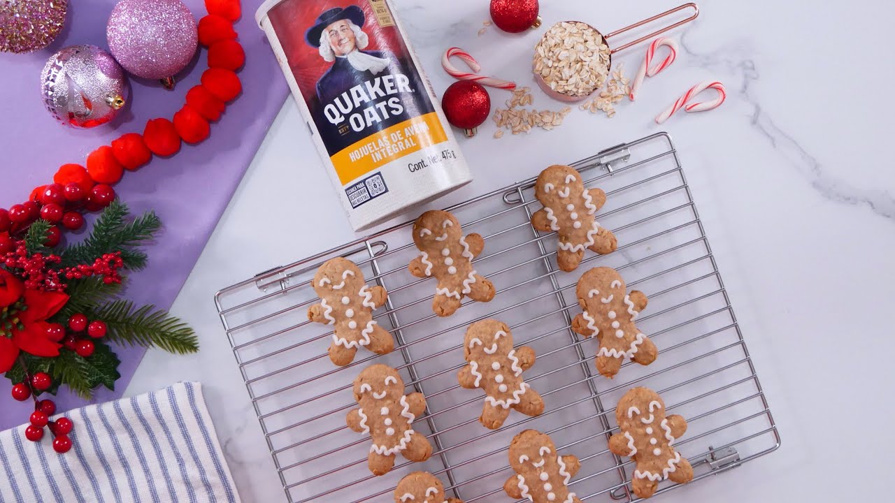 Galletas de Jengibre con Avena Quaker | Receta navideña | Ale Hervi