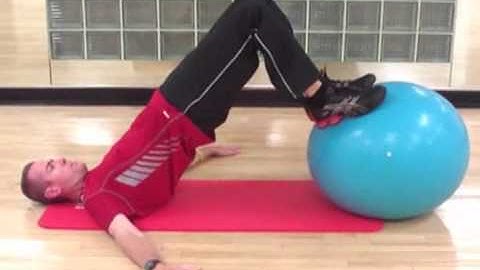 How to do a Stability Ball Hamstring Curl with Bolingbrook Personal Trainer John Chase