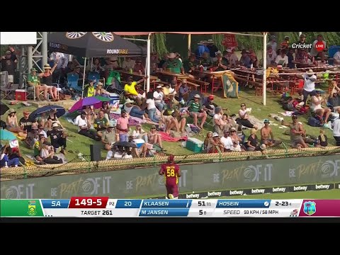 Heinrich Klaasen  119 | South Africa v West Indies | 3rd ODI