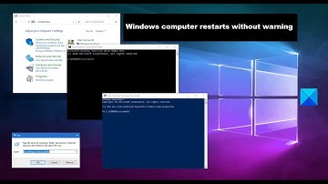 Windows computer restarts without warning