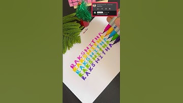Name Glow Up 🌈 💕Try Ur’s👇#art #nameart #name #handwriting #trending #shorts #ytshorts #satisfying
