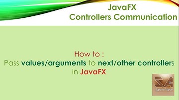 Passing values to other controller in JavaFX