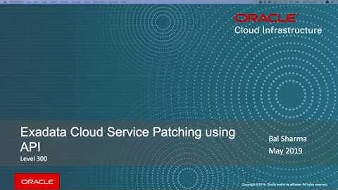 Exadata Cloud Service Patching