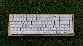 I Build My First Wood Keyboard + Typing Sounds  | ISO-DE