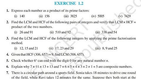 Exercise 1.2 CLASS 10th NCERT SOLUTIONS | LECTURE-2 | CBSE-10th  NCERT 1.2 solutions