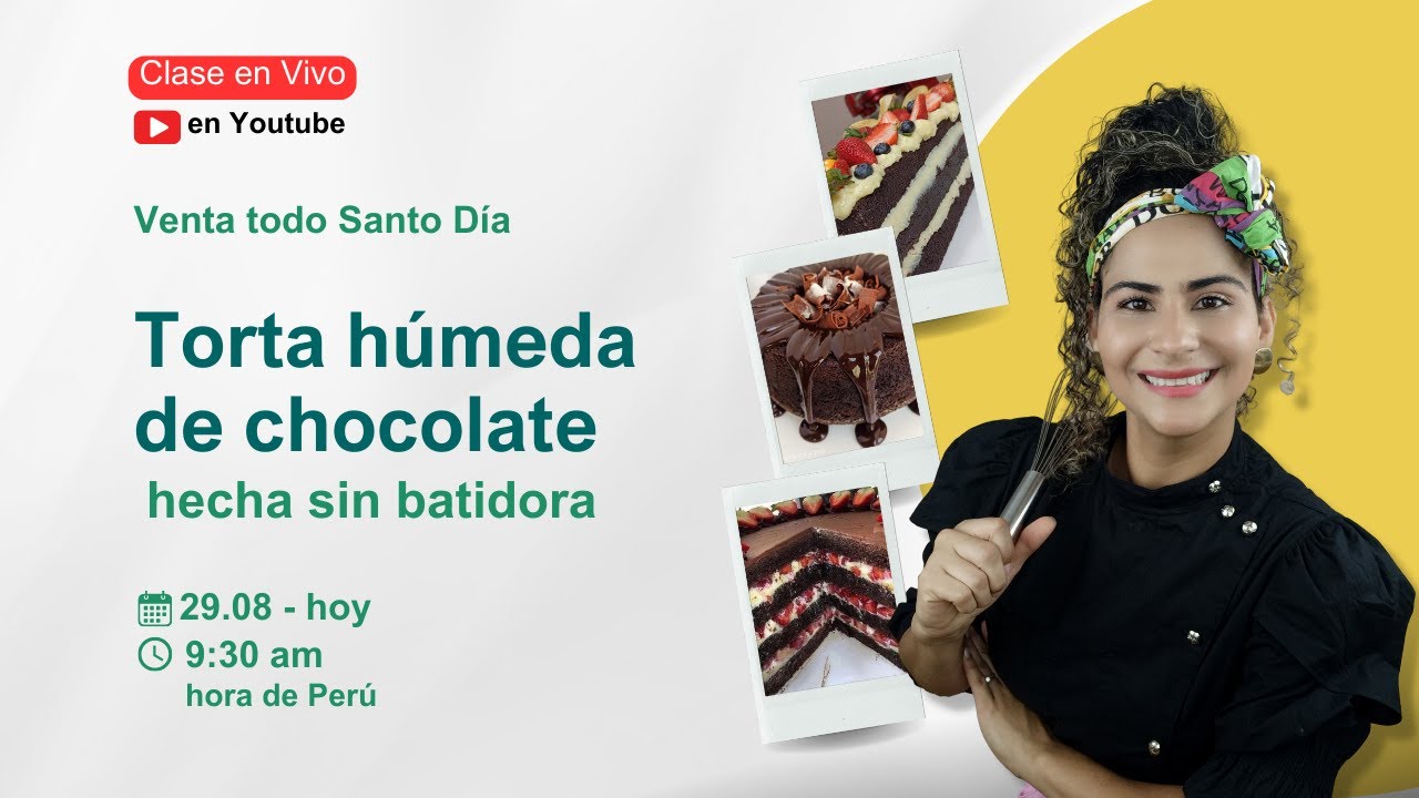 Torta de Chocolate Húmeda (Queques y Tortas Altas)