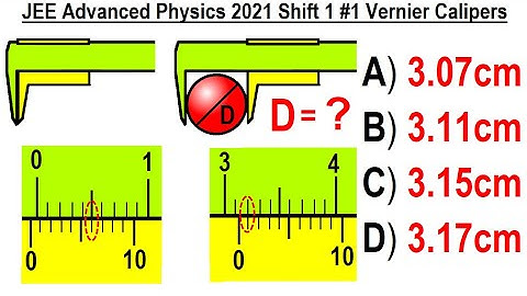JEE Advanced Physics 2021 Paper 1 #1 Vernier Calipers
