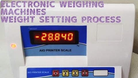 Calibration Process 200Kg Electronic Weighing Scale Raja Goldtech Smart