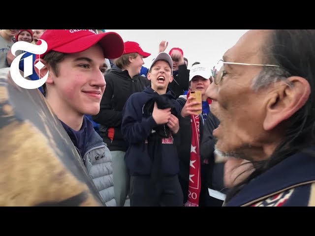 A Video of Teenagers and a Native American Man Went Viral. Here’s What Happened. | NYT News class=