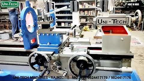 9 FEET HEAVY DUTY LATHE MACHINE |  UNI-TECH MACHINES RAJKOT – INDIA