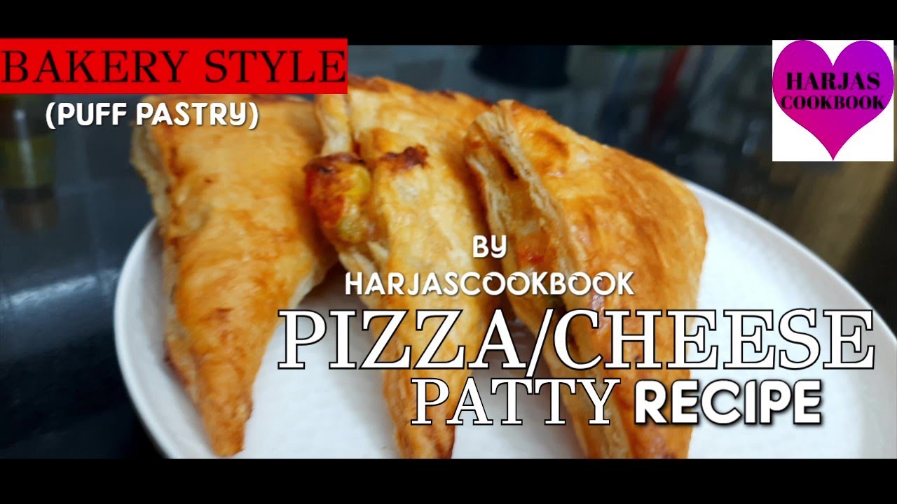 HOW TO MAKE BAKERY STYLE PUFF PASTRY|PIZZA PATTY|CHEESE PATTIES|CRISPY TEATIME SNACK |HARJASCOOKBOOK