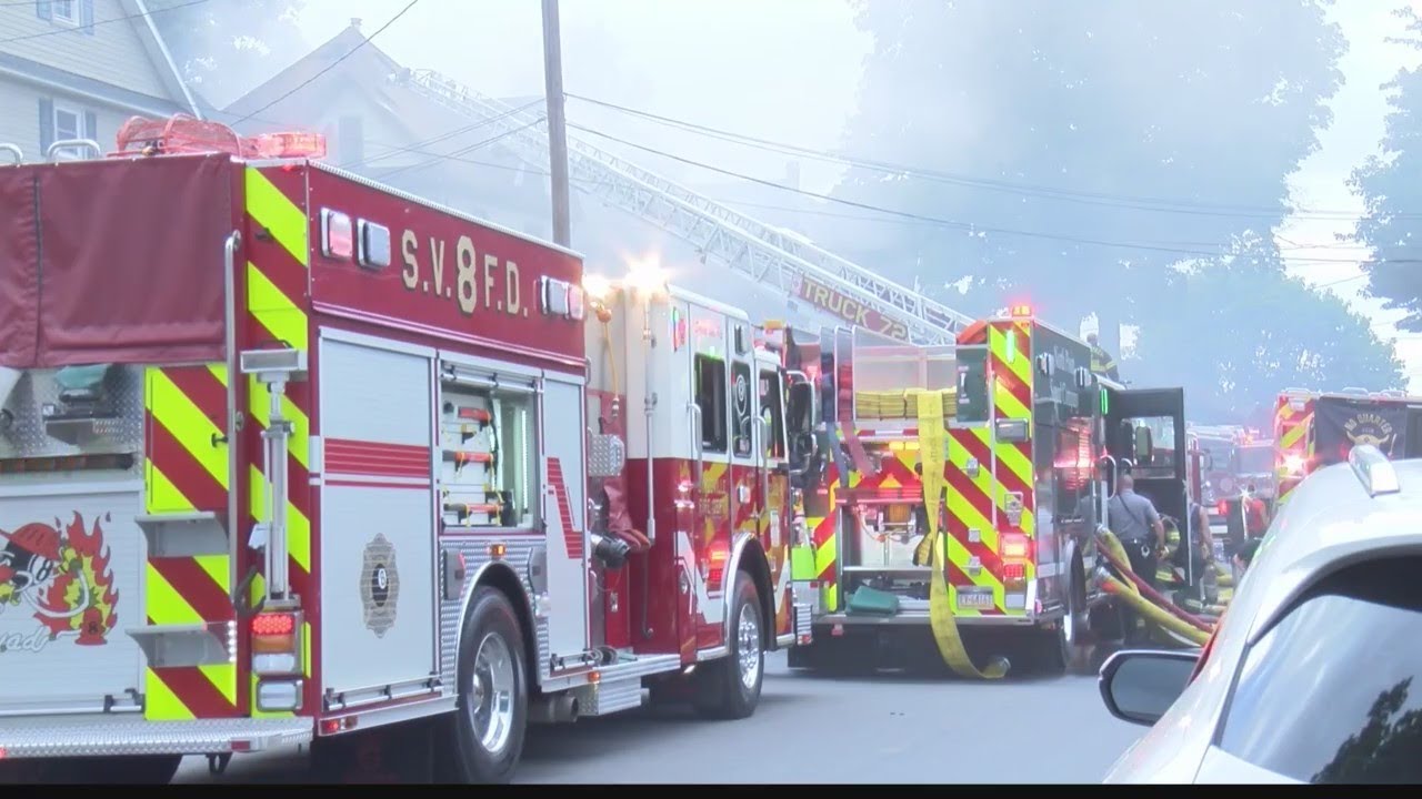 Crews battle 2 alarm fire in Clearfield County - YouTube