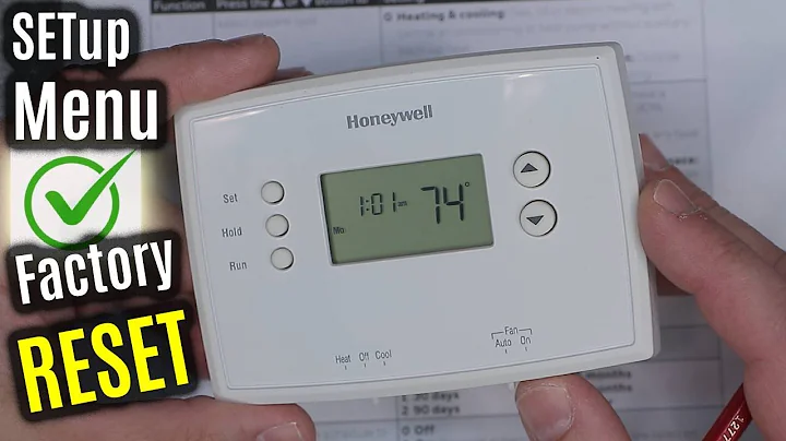 Factory RESET & SETUP Menu Options | Honeywell RTH2510 Thermostat | RTH Series UPDATED