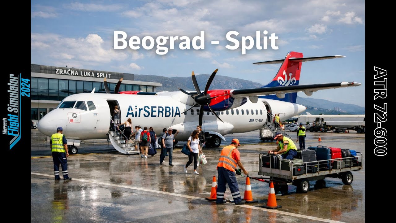 ✈️ Beograd – Split ATR 72-600 ✈️ Air Serbia | Regionalni let