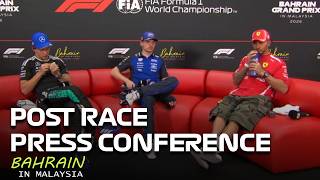 Drivers Post Race Press Conference - Verstappen, Antonelli & Hamilton | 2026 Bahrain GP in Malaysia