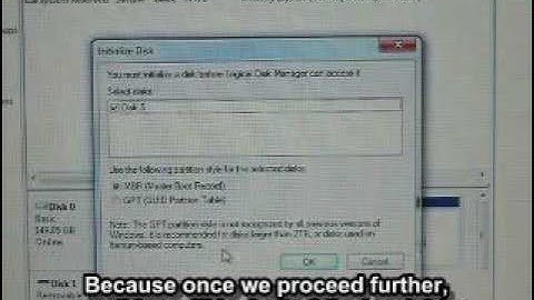 Addonics CipherChain ExpressCard - Initialize disk with Win disk management (5 of 7)