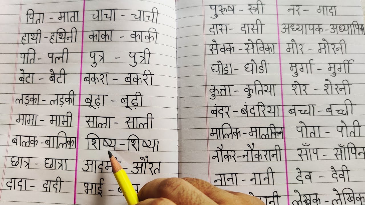 Puling Striling Ling In Hindi Hindi Grammer Gender Ling Badlo puling-striling-ling-in-hindi-hindi-grammer-gender-ling-badlo