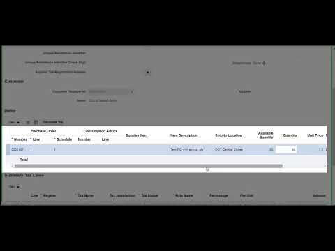 Oracle Portal Cloud Supplier Invoice-PO Video Instructions