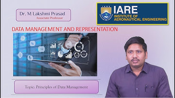 Principles of Data Management by Dr. M Lakshmi Prasad