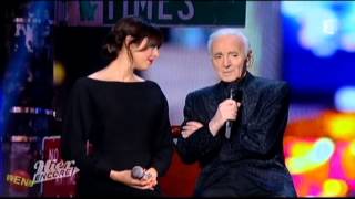 Video thumbnail of "Nolwenn Leroy et Charles Aznavour chantent "Un jour tu verras" - Hier encore sur France 2"