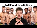 UFC Bonfim Vs Brown Full Card Predictions and Breakdowns!