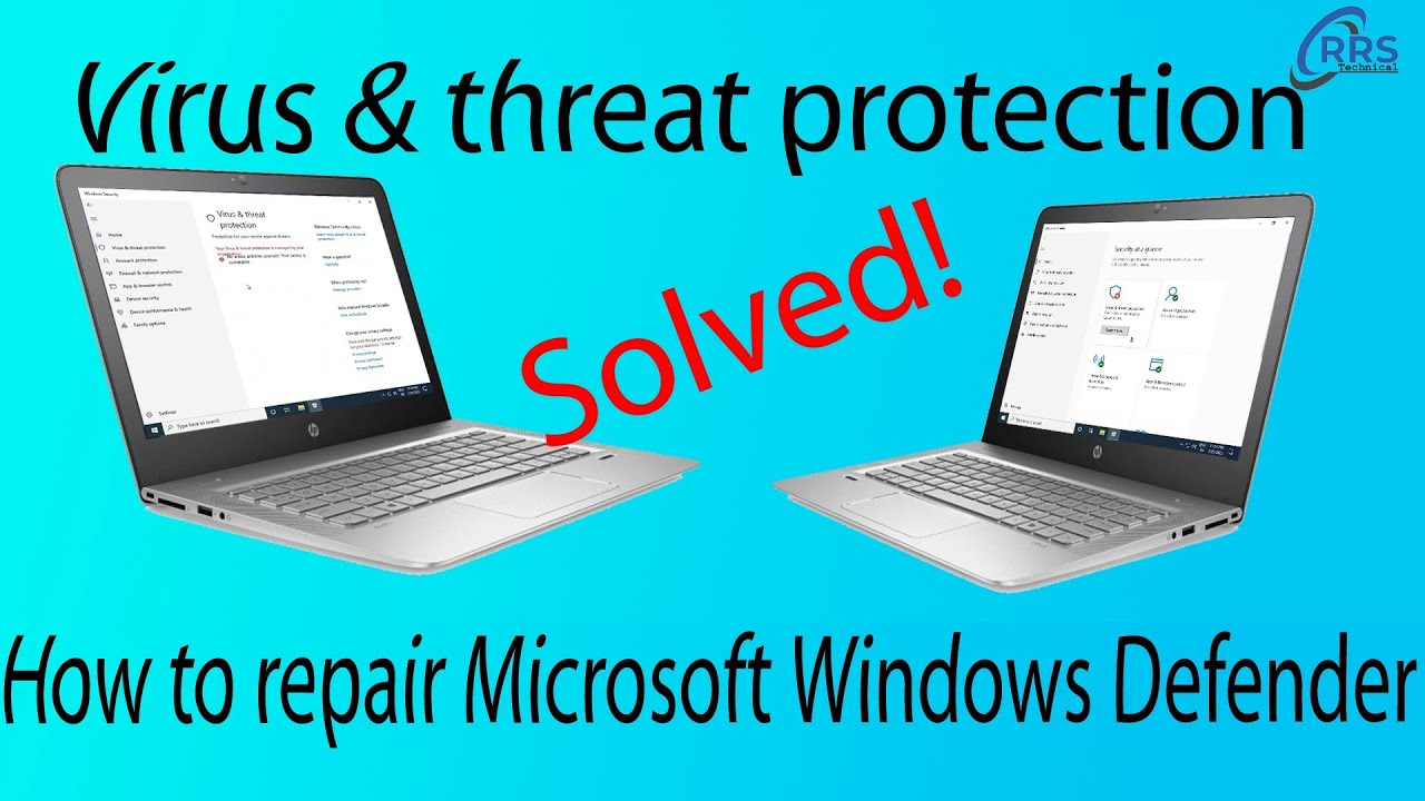 Microsoft Windows Defender Repair and solved problem YouTube