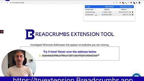 Breadcrumbs Chrome Extension tool - Blockchain Investigate