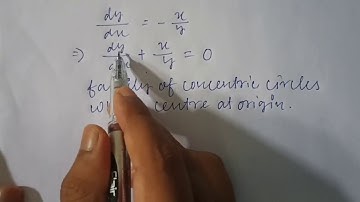 formation of a differential equations whose general solution is given